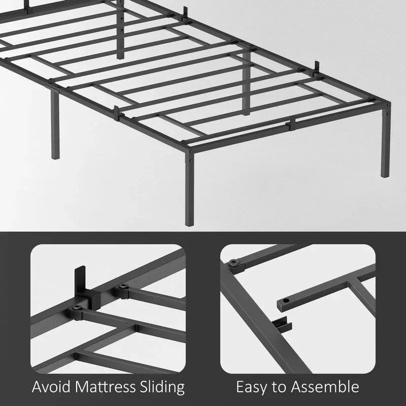 Twin Metal Platform Bed Frame
