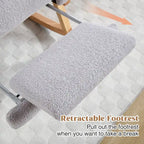 HOMYKA Rocking Chair for Nursery with Footrest