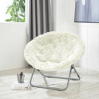 Mongolian Oversized Faux Fur Moonchair