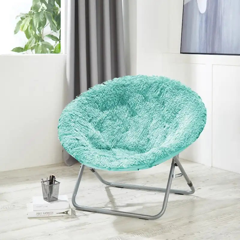 Mongolian Oversized Faux Fur Moonchair
