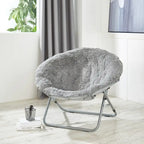 Mongolian Oversized Faux Fur Moonchair