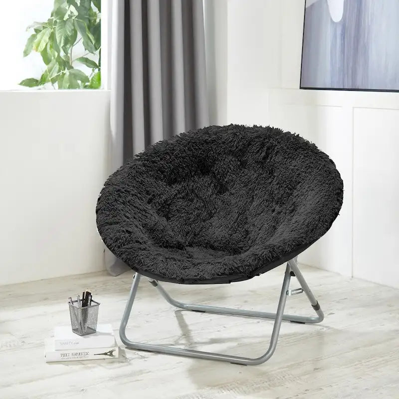 Mongolian Oversized Faux Fur Moonchair
