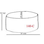 Sugarshack Oatmeal Cocktail Ottoman