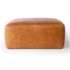 Poly & Bark Sequoia Ottoman - Full Grain Genuine Italian Leather
