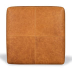 Poly & Bark Sequoia Ottoman - Full Grain Genuine Italian Leather