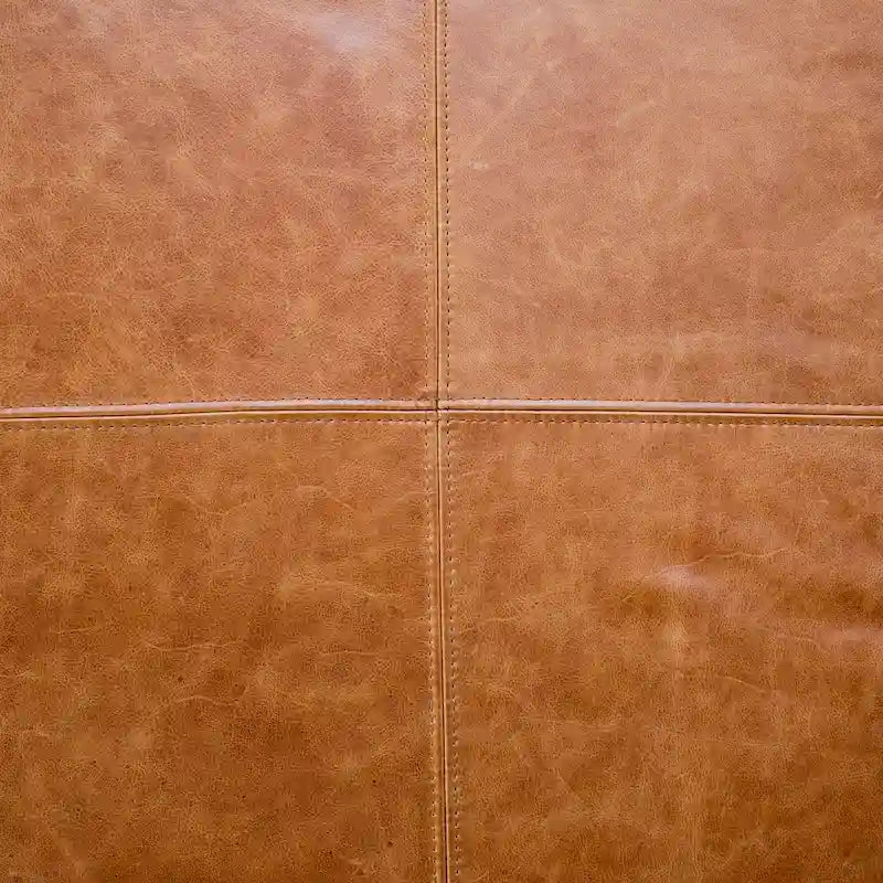 Poly & Bark Sequoia Ottoman - Full Grain Genuine Italian Leather