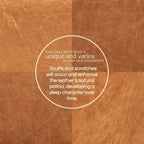 Poly & Bark Sequoia Ottoman - Full Grain Genuine Italian Leather