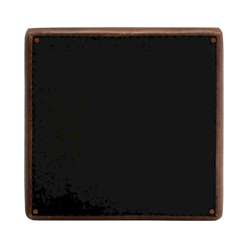 Poly & Bark Sequoia Ottoman - Full Grain Genuine Italian Leather