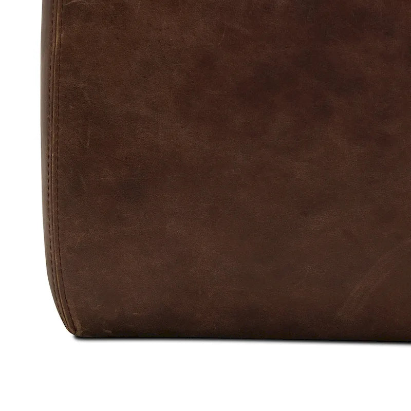 Poly & Bark Sequoia Ottoman - Full Grain Genuine Italian Leather