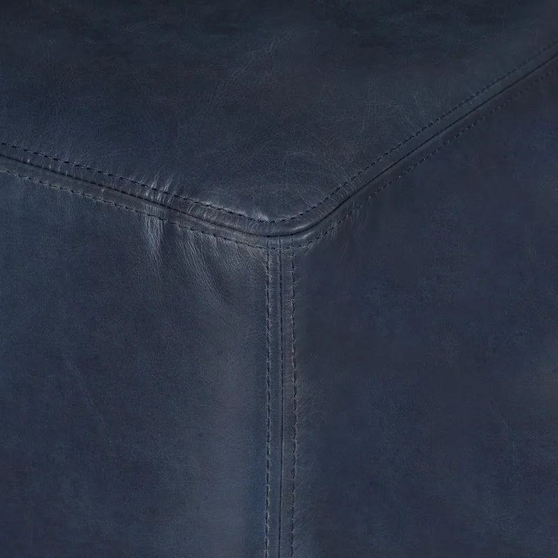 Poly & Bark Sequoia Ottoman - Full Grain Genuine Italian Leather