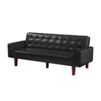 Sofa Bed, Futon Couch Bed, Faux Leather Love Seats Sofa Futons, Loveseat Sleeper Bed For Living Room, Guest