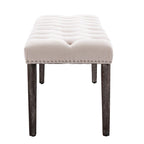 45.28L Velvet Upholstered Tufted Bench Ottoman