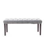 45.28L Velvet Upholstered Tufted Bench Ottoman