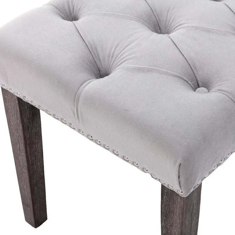 45.28L Velvet Upholstered Tufted Bench Ottoman