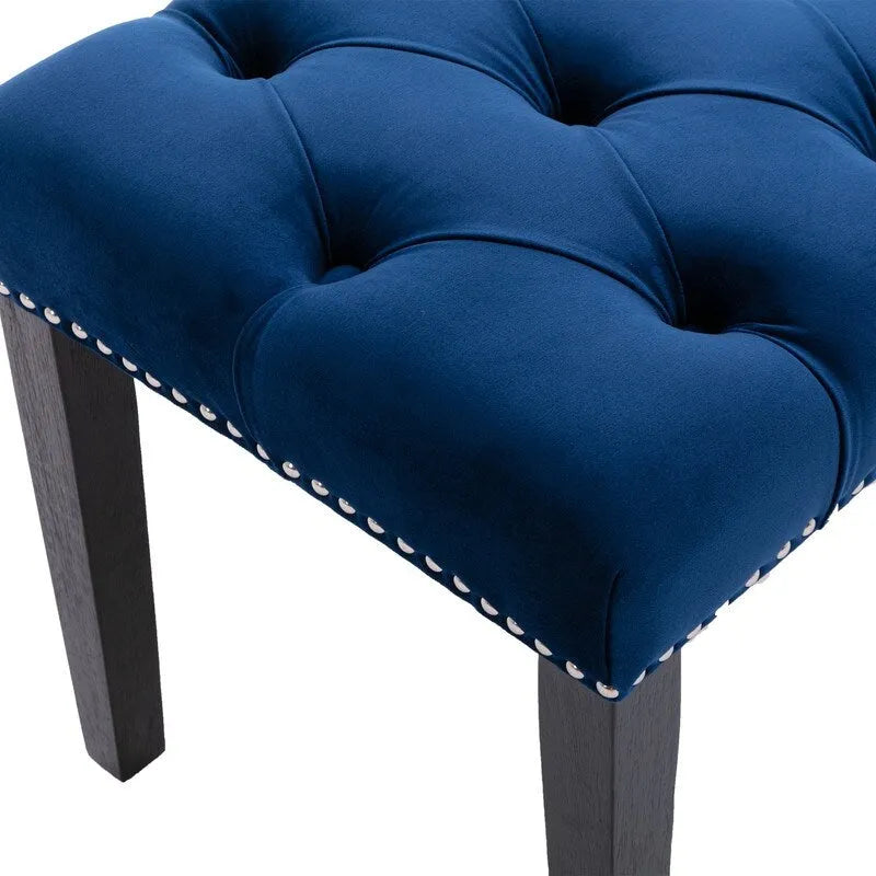 45.28L Velvet Upholstered Tufted Bench Ottoman