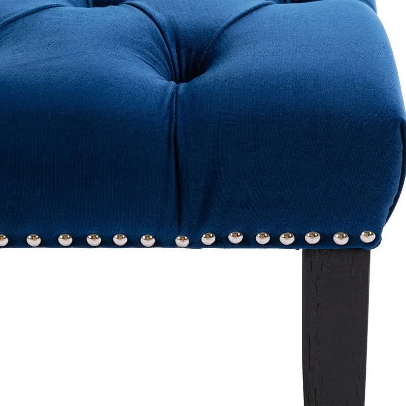 45.28L Velvet Upholstered Tufted Bench Ottoman