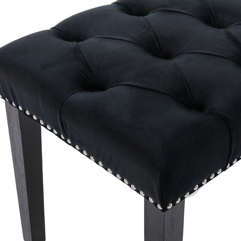 45.28L Velvet Upholstered Tufted Bench Ottoman