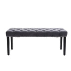 45.28L Velvet Upholstered Tufted Bench Ottoman