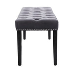 45.28L Velvet Upholstered Tufted Bench Ottoman