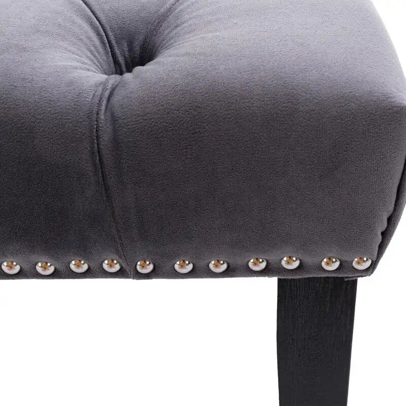 45.28L Velvet Upholstered Tufted Bench Ottoman