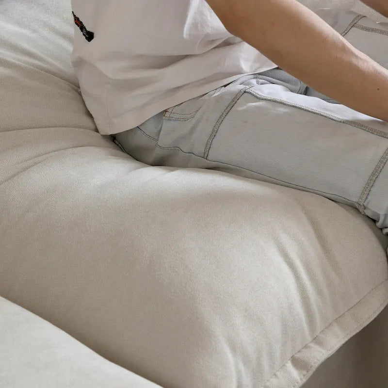 L Shape Modular Sectional Sofa 5 Seats with Chaise Ottoman