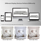 119*55 Oversized Sectional Sofa,L-shaped Luxury Couch Set with 2 Free pillows,5-seat Chenille Indoor Furniture with Chaise