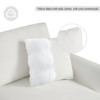 119*55 Oversized Sectional Sofa,L-shaped Luxury Couch Set with 2 Free pillows,5-seat Chenille Indoor Furniture with Chaise