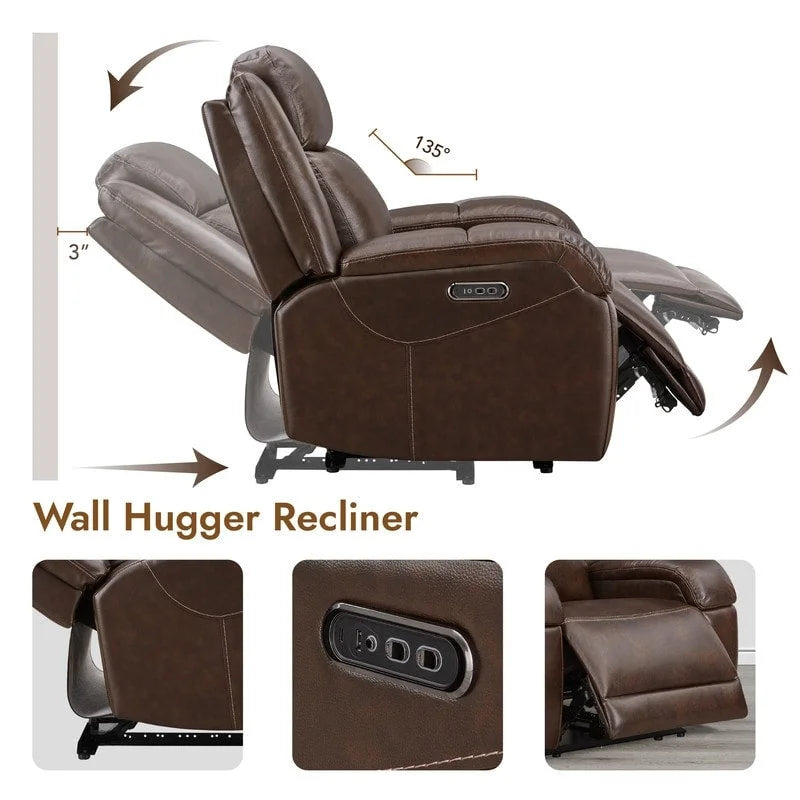 Hadlee Power Recliner Chairs with Power Headrest & Charging Ports