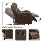 Hadlee Power Recliner Chairs with Power Headrest & Charging Ports