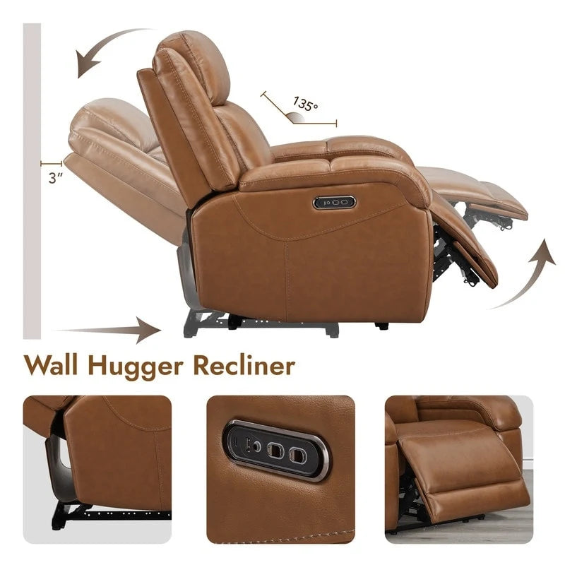 Hadlee Power Recliner Chairs with Power Headrest & Charging Ports