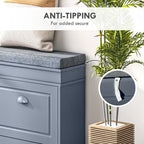 Modern Shoe Rack Bench for Entryway