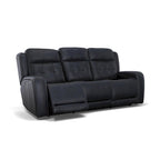 Grant 87 Leather Power Reclining Sofa with Power Headrests by Flexsteel