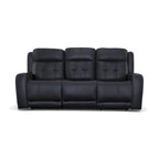 Grant 87 Leather Power Reclining Sofa with Power Headrests by Flexsteel