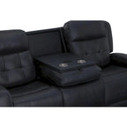 Grant 87 Leather Power Reclining Sofa with Power Headrests by Flexsteel