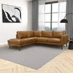 Bloom Living Room Corner Genuine Leather Sectional Sofa