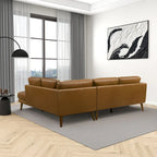 Bloom Living Room Corner Genuine Leather Sectional Sofa