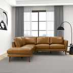 Bloom Living Room Corner Genuine Leather Sectional Sofa