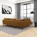 Bloom Living Room Corner Genuine Leather Sectional Sofa