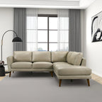 Bloom Living Room Corner Genuine Leather Sectional Sofa