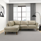 Bloom Living Room Corner Genuine Leather Sectional Sofa
