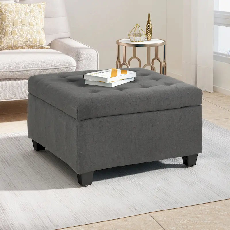 Upholstery Storage Ottoman Bench