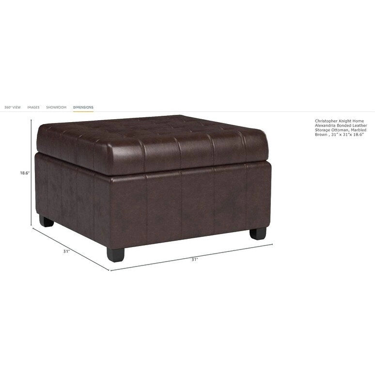 Upholstery Storage Ottoman Bench