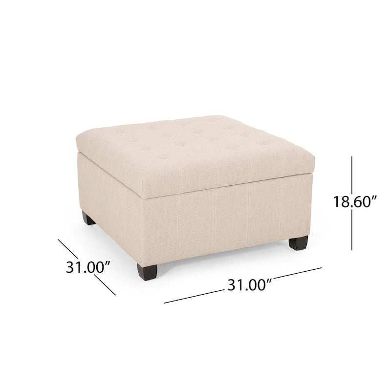 Upholstery Storage Ottoman Bench