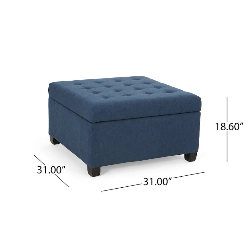 Upholstery Storage Ottoman Bench