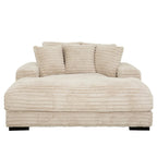 Cocoon Oversized Cuddler Chaise with Cupholder and USBs