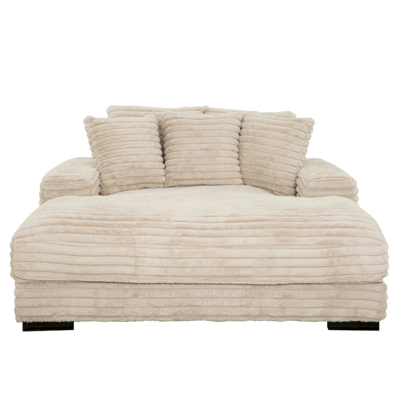 Cocoon Oversized Cuddler Chaise with Cupholder and USBs