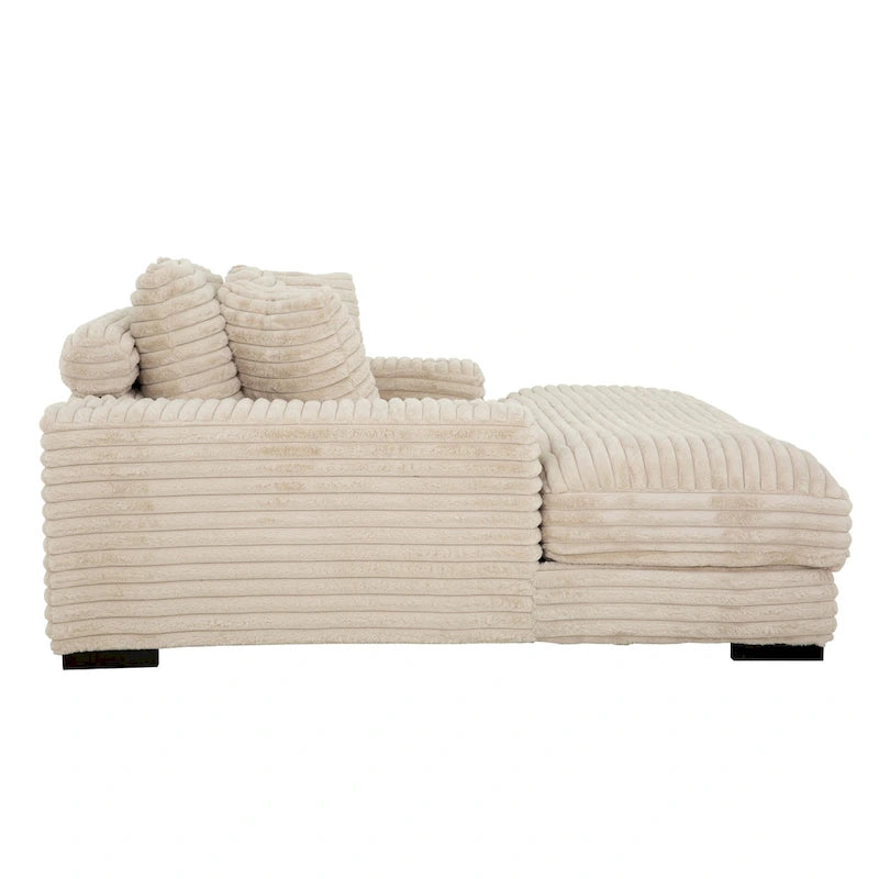 Cocoon Oversized Cuddler Chaise with Cupholder and USBs