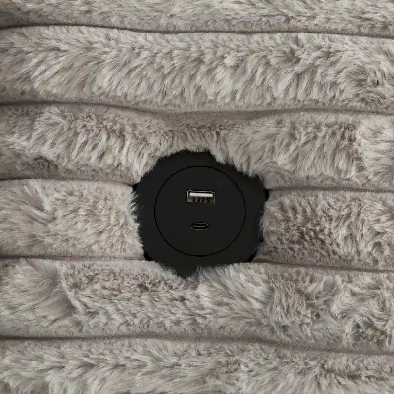 Cocoon Oversized Cuddler Chaise with Cupholder and USBs