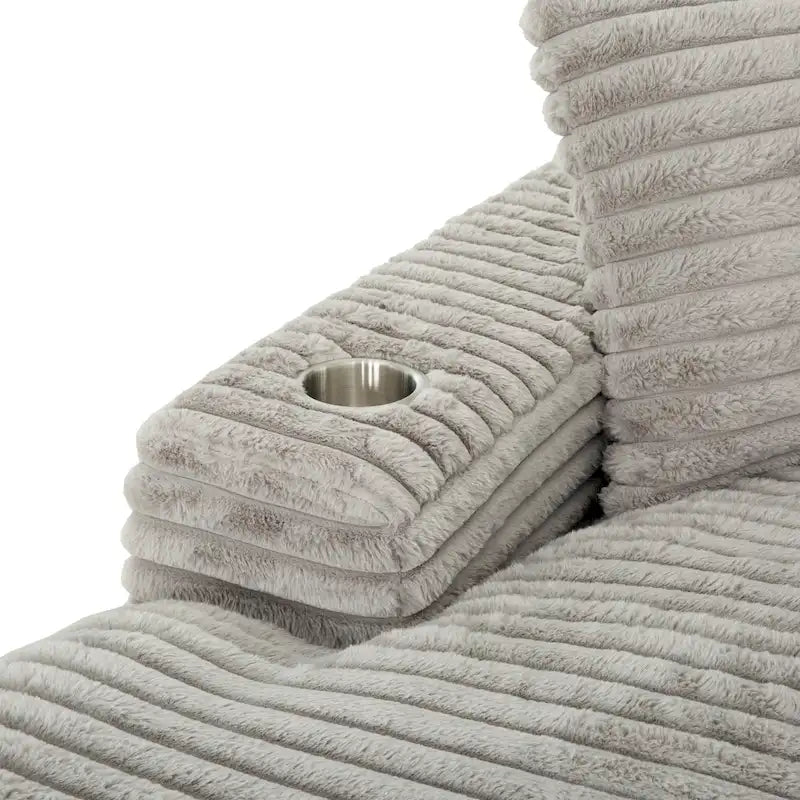 Cocoon Oversized Cuddler Chaise with Cupholder and USBs