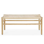 Natural Rubberwood Indoor Bench